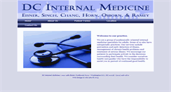 Desktop Screenshot of dcinternalmedicine.com